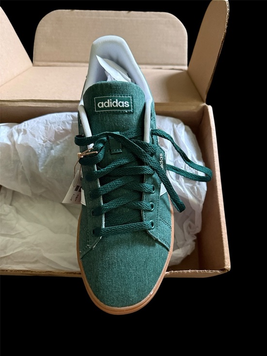 adidas Other - adidas Green Canvas Low-Top Tennis Shoe with Gum Sole